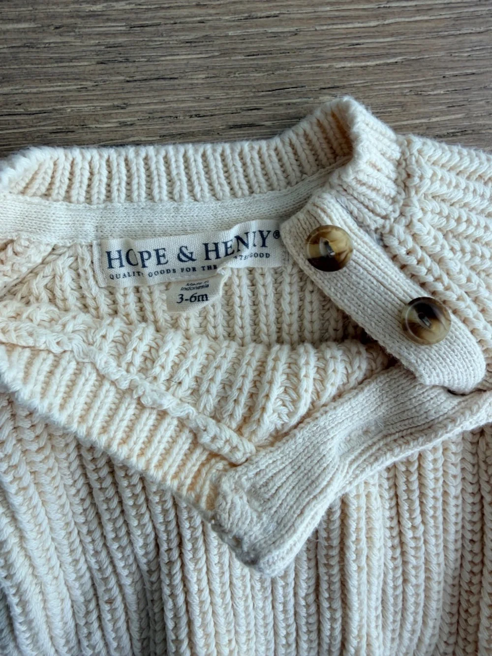 Hope & Henry Cable Sweater and Legging Set Baby 3-6 mo.